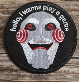 Jigsaw Saw Do You Want To Play A Game Horror Iron on Patch